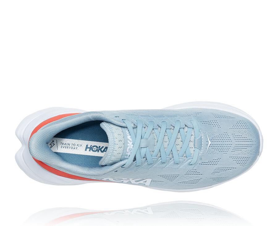 Zapatillas Running Hoka One One Hombre - Mach 4 - Azules/Blancas - GQA235041